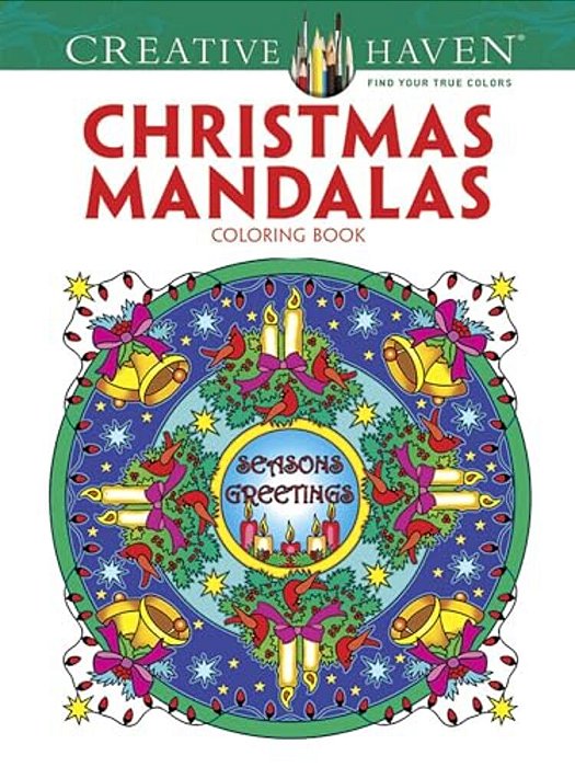 Creative Haven Christmas Mandalas Coloring Book-..