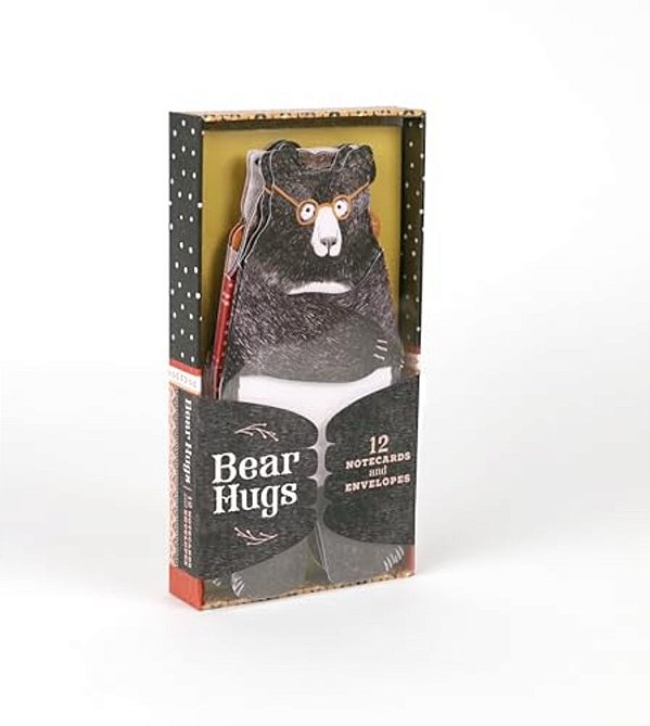 Bear Hugs Notecards: (Cute Notecards, Notecards For Friends, Artistic Notecards With Envelopes)-..