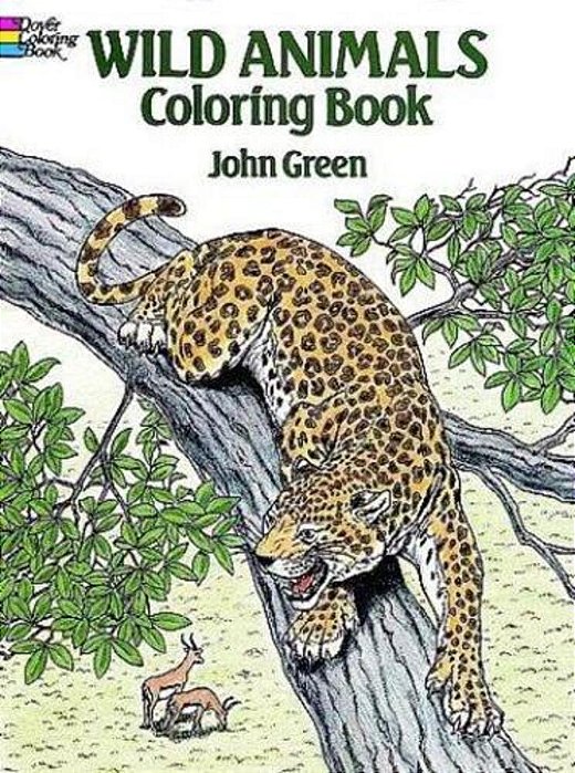 Wild Animals Coloring Book-..