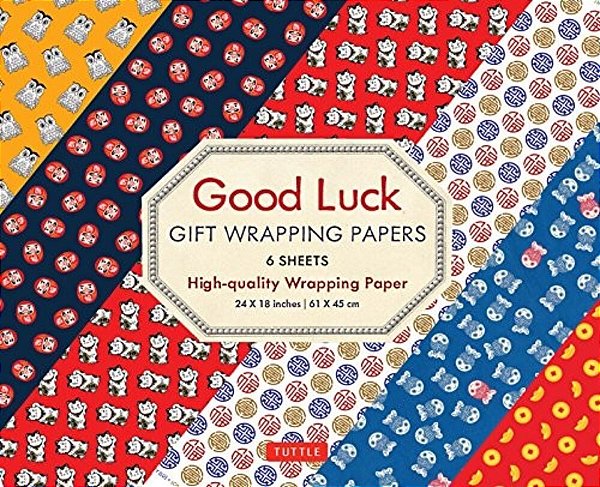 Good Luck Gift Wrapping Papers - 6 Sheets: 24 X 18 Inch (61 X 45 Cm) Wrapping Paper-..