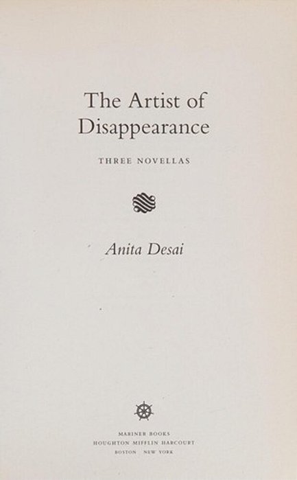 The Artist Of Disappearance-..