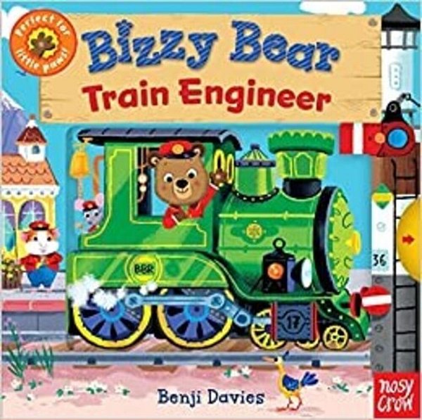 Bizzy Bear: Train Engineer: (Interactive Board Book For Toddlers - With Sturdy Tabs And Slides To Push And Pull)-..