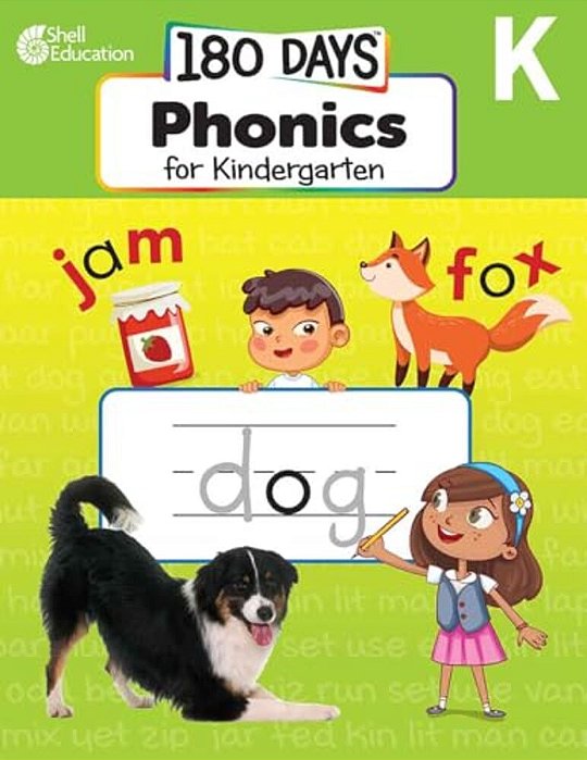 180 Days(tm) Phonics For Kindergarten: Practice, Assess, Diagnose-..