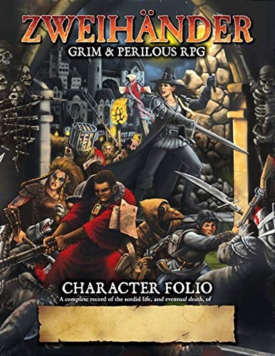 Zweihander Grim & Perilous Rpg: Character Folio-..