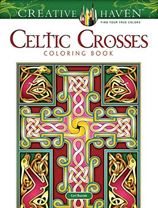 Creative Haven Celtic Crosses Coloring Book-..