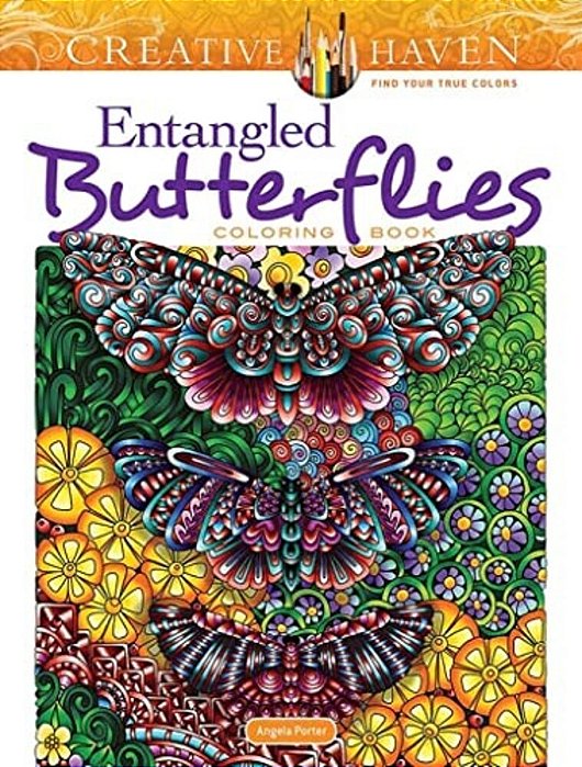 Creative Haven Entangled Butterflies Coloring Book-..
