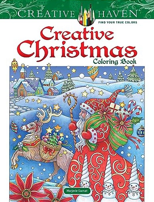 Creative Haven Creative Christmas Coloring Book-..
