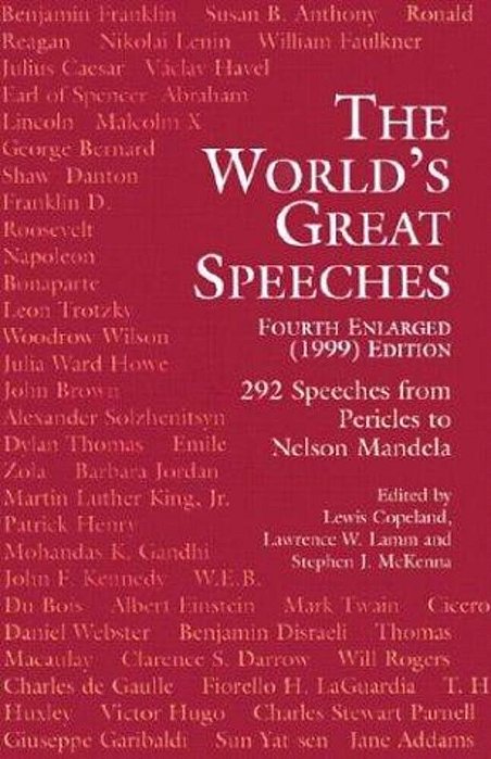 The World's Great Speeches: Fourth Enlarged (1999) Edition-..