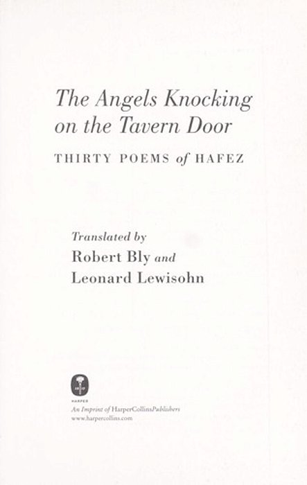 The Angels Knocking On The Tavern Door: Thirty Poems Of Hafez-..