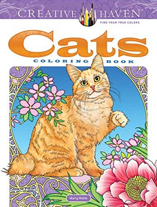 Creative Haven Cats Coloring Book-..