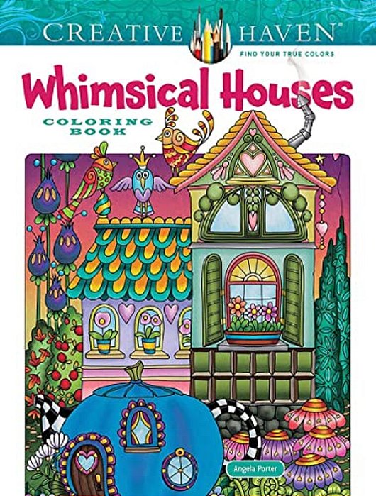 Creative Haven Whimsical Houses Coloring Book-..