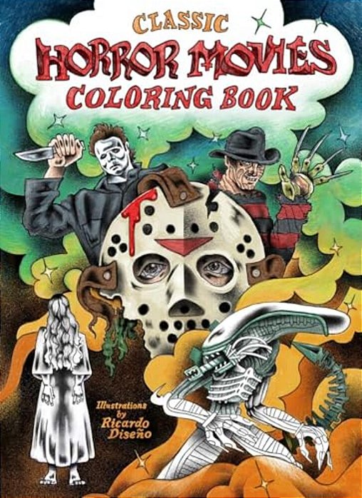 Classic Horror Movies Coloring Book-..