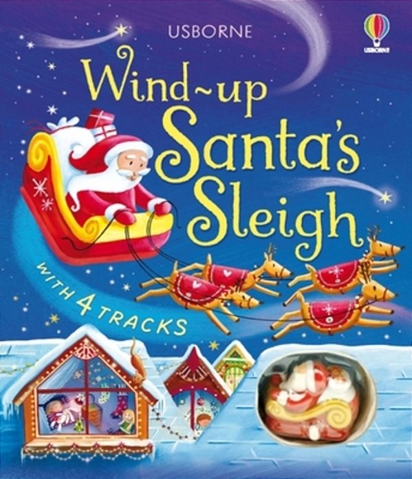 Wind-Up Santa's Sleigh-..