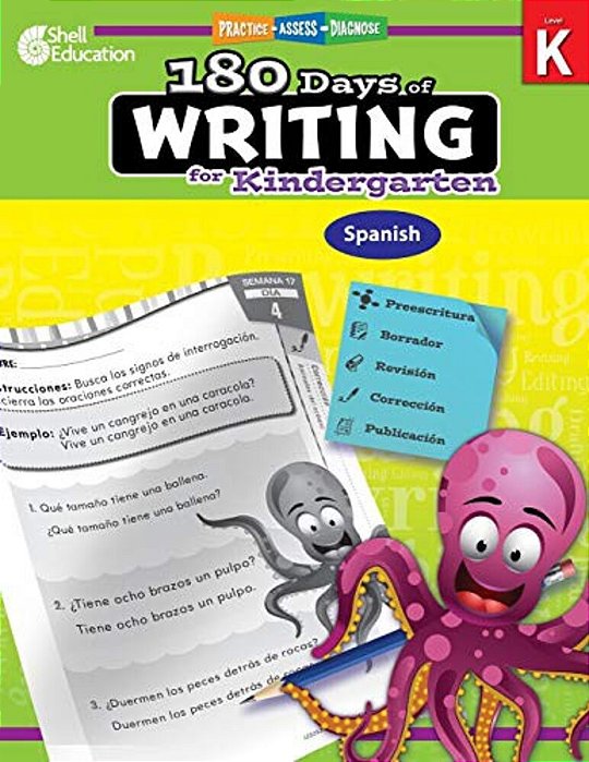 180 Days(tm) Writing For Kindergarten: Practice, Assess, Diagnose-..