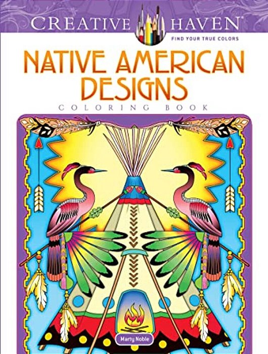Creative Haven Native American Designs Coloring Book-..