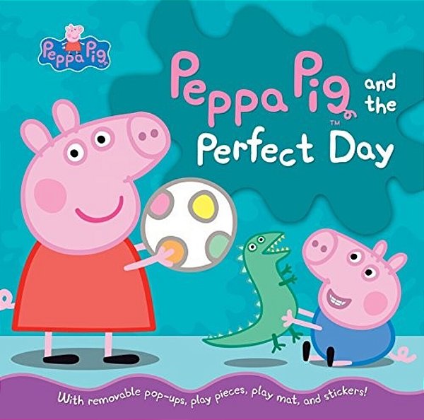 Peppa Pig And The Perfect Day: (Interactive Activity Storybook With 7 Punch-Out Characters, Pop-Up Removeable Car & Boat, Play Mat & Stickers - For To-..