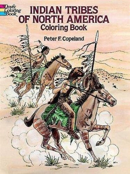 Indian Tribes Of North America Coloring Book-..
