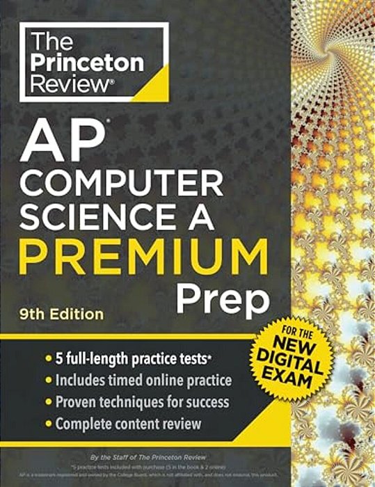 Princeton Review Ap Computer Science A Premium Prep, 9Th Edition: For The New 2026 Exam: 5 Practice Tests + Digital Practice Online + Content Review-..