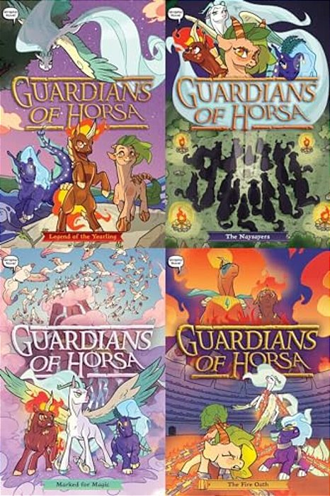Guardians Of Horsa Graphic Novel Collected Set: Legend Of The Yearling; The Naysayers; Marked For Magic; The Fire Oath-..