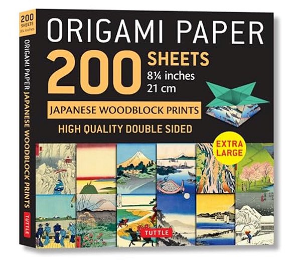 Origami Paper 200 Sheets Japanese Woodblock Prints 8 1/4: Extra Large Tuttle Origami Paper: Double Sided Origami Sheets Printed With 12 Different Prin-..