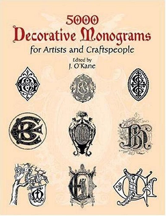 5000 Decorative Monograms For Artists And Craftspeople-..