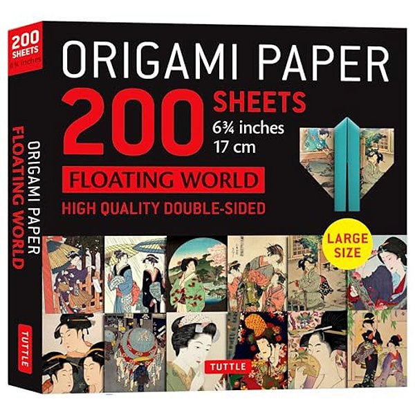 Origami Paper 200 Sheets Floating World 6 3/4 (17 Cm): Tuttle Origami Paper: Double-Sided Origami Sheets With 12 Different Prints (Instructions For 6-..