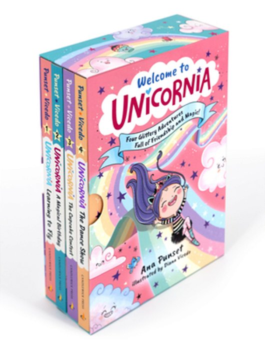 Welcome To Unicornia: Four Glittery Adventures Full Of Friendship And Magic!: (Box Set Of Early Chapter Readers About Unicorns)-..
