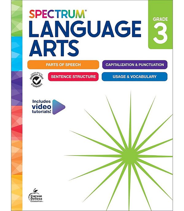 Spectrum Language Arts Grade 3 - Workbook - 2024 Edition-..