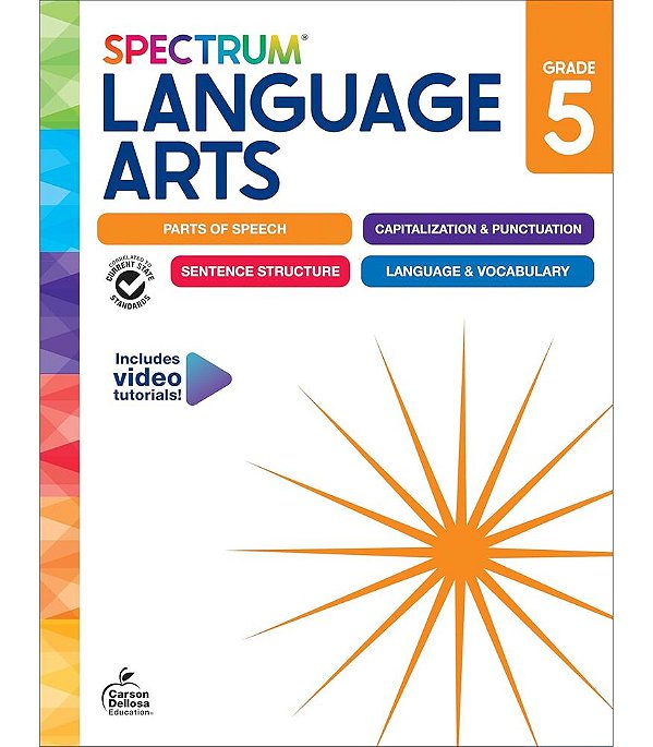 Spectrum Language Arts Grade 5 - Workbook - 2024 Edition-..