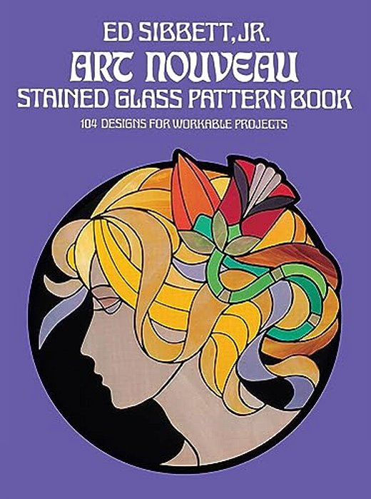 Art Nouveau Stained Glass Pattern Book-..