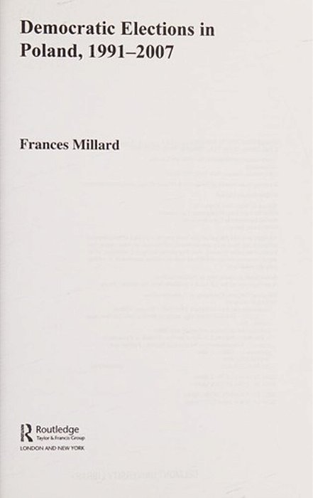 Democratic Elections In Poland, 1991-2007-..