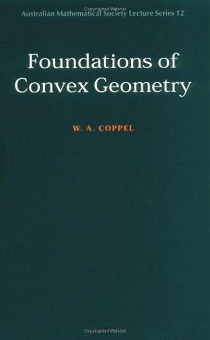 Foundations Of Convex Geometry-..