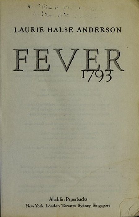 Fever 1793-..