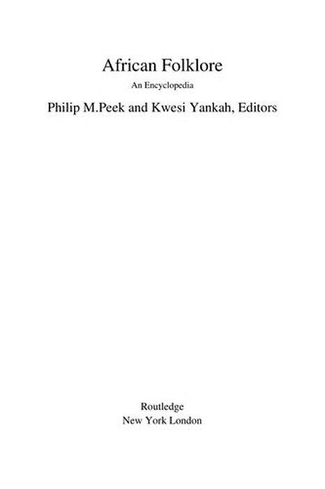 African Folklore: An Encyclopedia-..