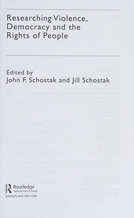 Researching Violence, Democracy And The Rights Of People-..