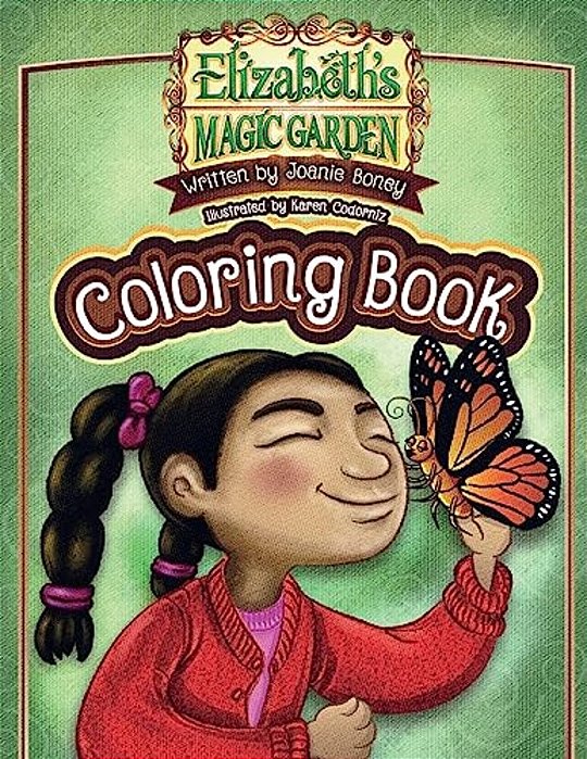 Elizabeth Magic Garden Coloring Book-..