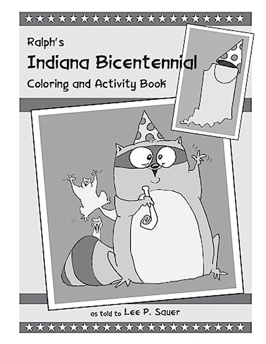 Ralph's Indiana Bicentennial Coloring And Activity Book-..
