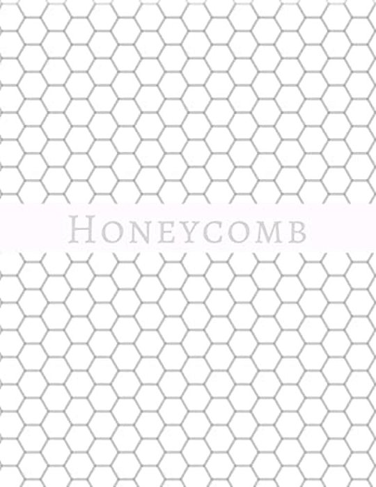 Honeycomb: Hex Paper (Or Honeycomb Paper), This Large Hexagons Measure.5" Per Side.100 Pages, 8.5 X 11. Get Your Game On: -)-..