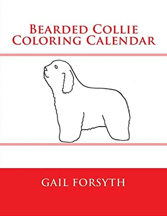 Bearded Collie Coloring Calendar-..
