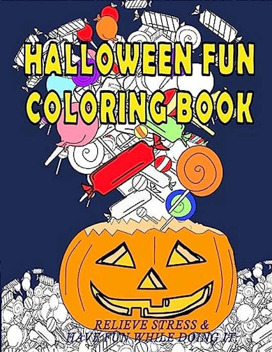 Halloween Fun Coloring Book-..