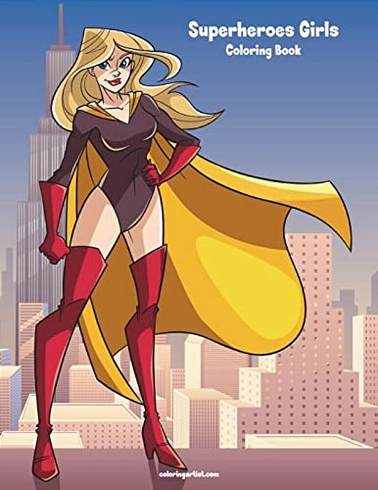 Superheroes Girls Coloring Book 1-..