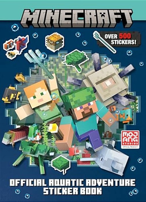 Minecraft Official Aquatic Adventure Sticker Book (Minecraft)-..