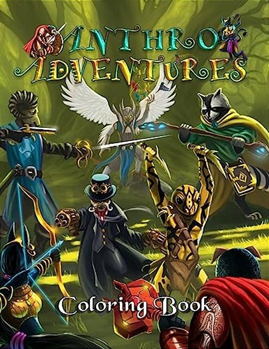 Anthro-Adventures Coloring Book-..