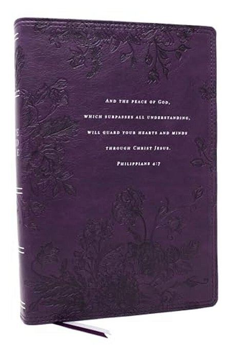 Peace Of God Bible: Discover And Experience God's Shalom Throughout The Bible (Nkjv, Purple Leathersoft, Red Letter, Comfort Print)-..