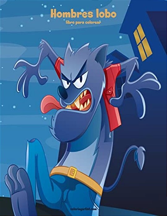 Hombres Lobo Libro Para Colorear 1-..