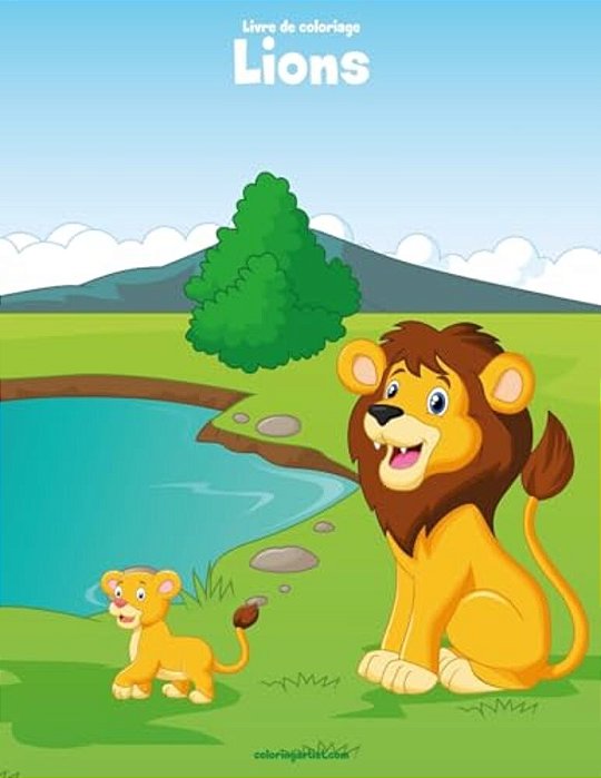 Livre De Coloriage Lions 1 & 2-..