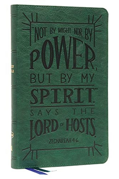 Nkjv, Thinline Youth Edition Bible, Verse Art Cover Collection, Leathersoft, Green, Red Letter, Comfort Print: Holy Bible, New King James Version-..