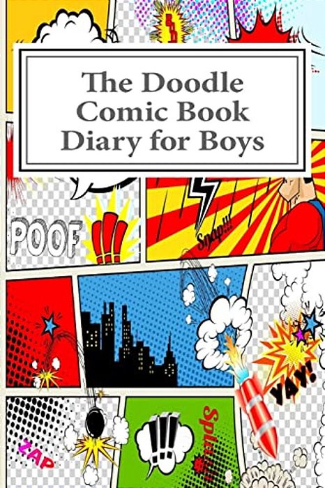 The Doodle Comic Book Diary For Boys-..
