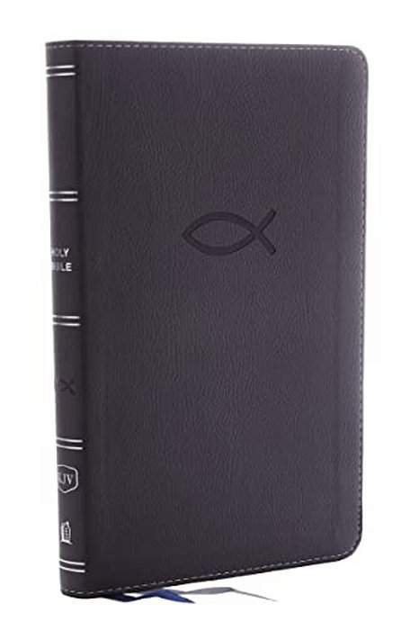 Kjv, Thinline Bible Youth Edition, Leathersoft, Gray, Red Letter Edition, Comfort Print-..