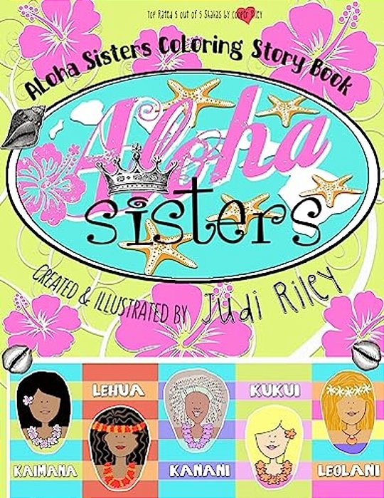 Aloha Sisters Coloring Story Book-..